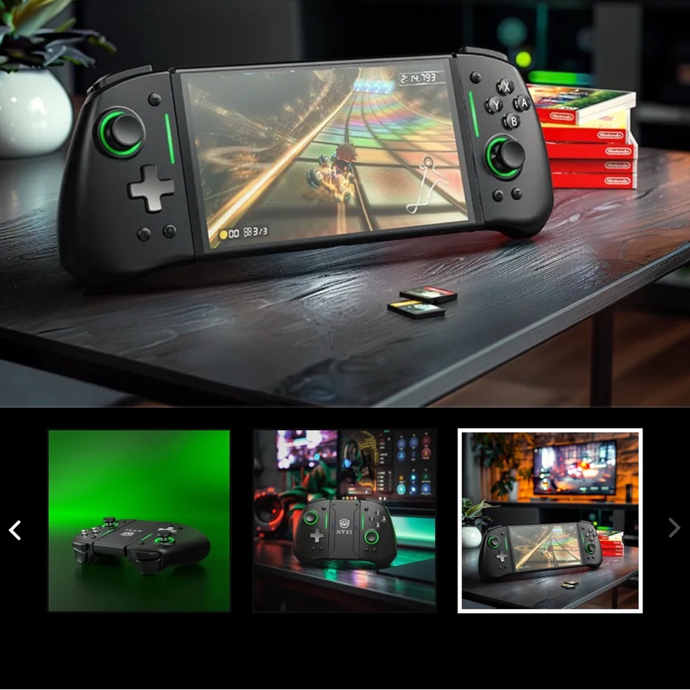 NYXI Hyperion Pro Wireless Controller - Black and rgb for switch handheld